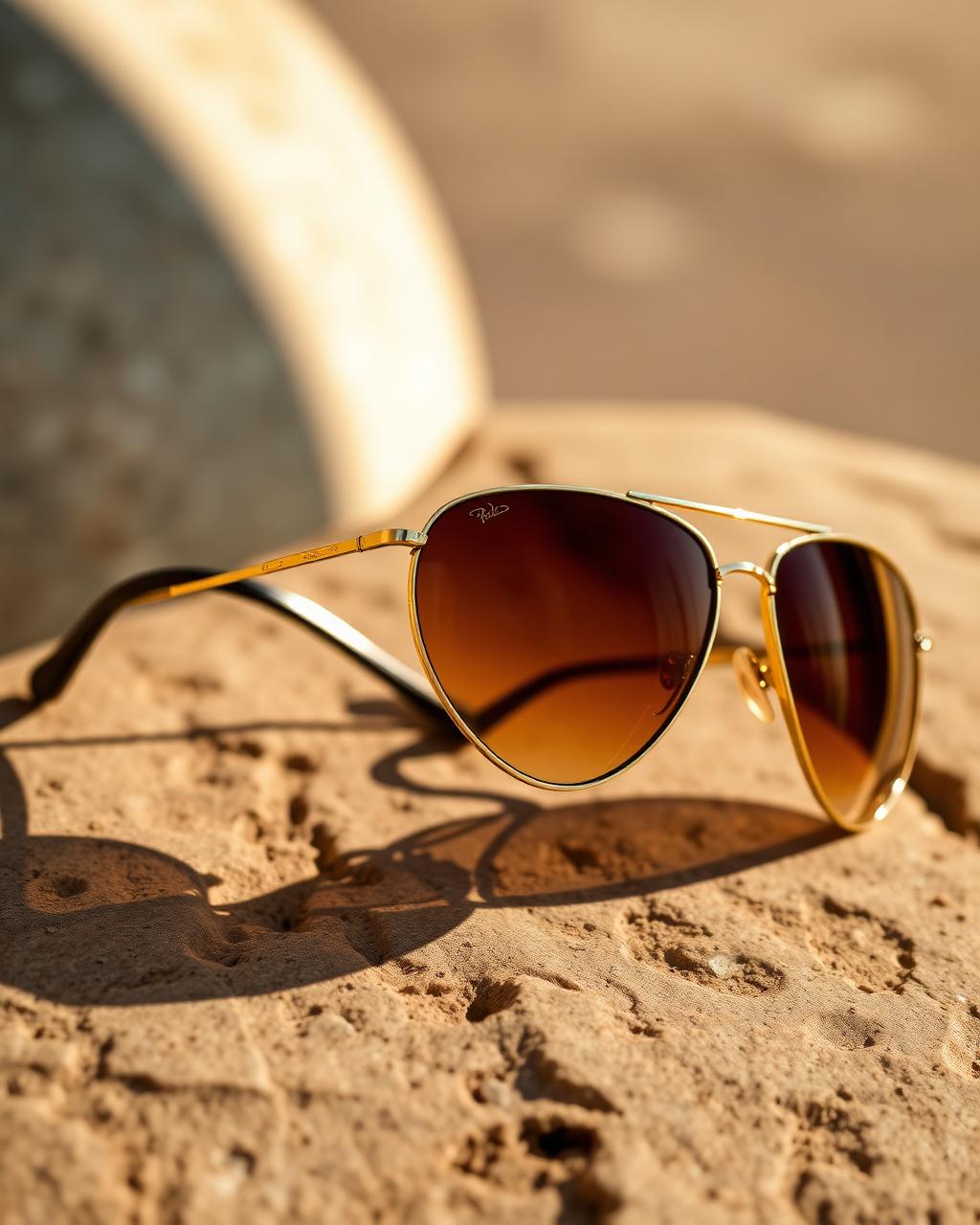 Gilded Aviator Sunglasses