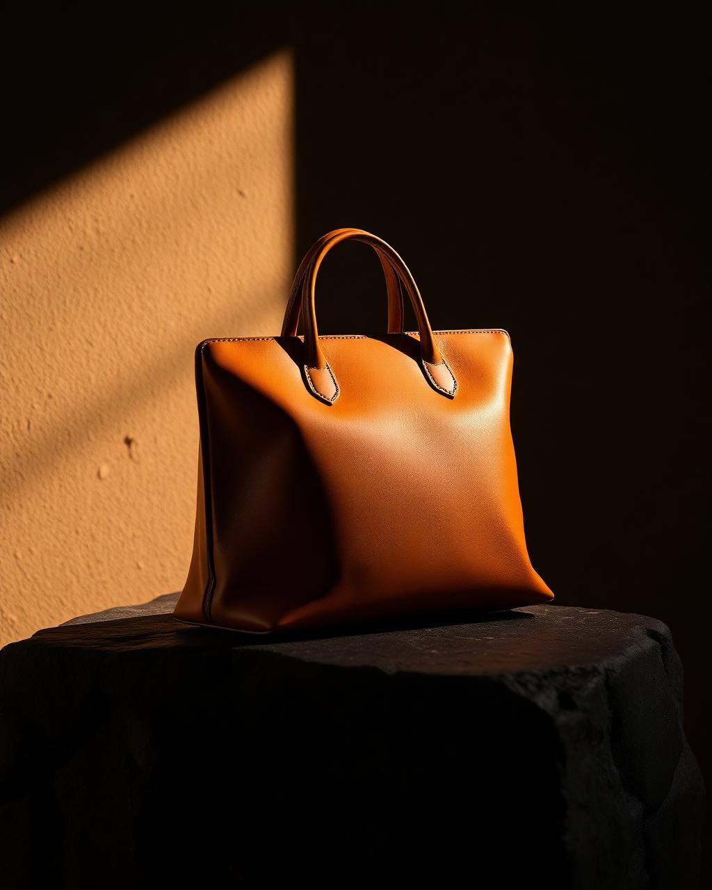 Saffian Structured Tote